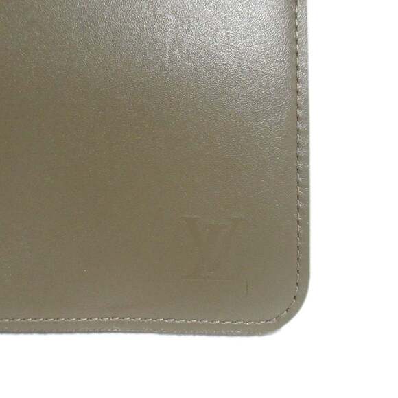 LOUIS VUITTON Damier Geant Mage Leather Multi-Pass Case Khaki Men's